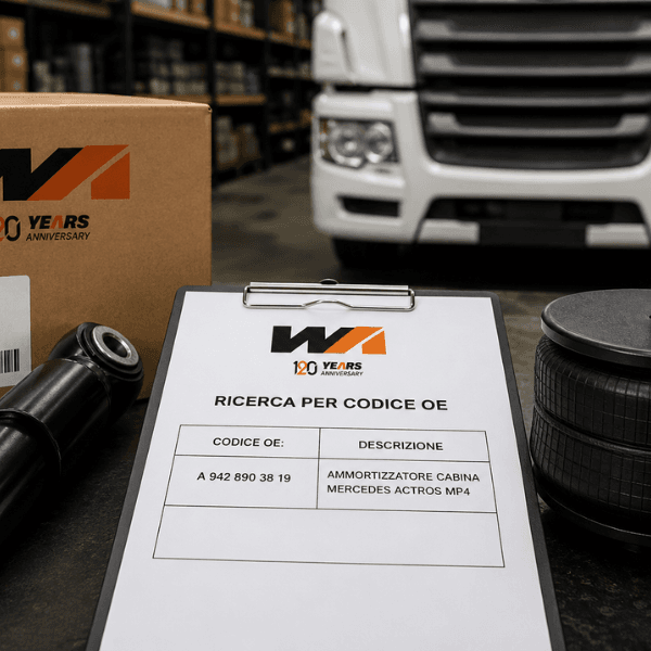 Codice OE ricambi camion per identificare componenti WayAssauto compatibili