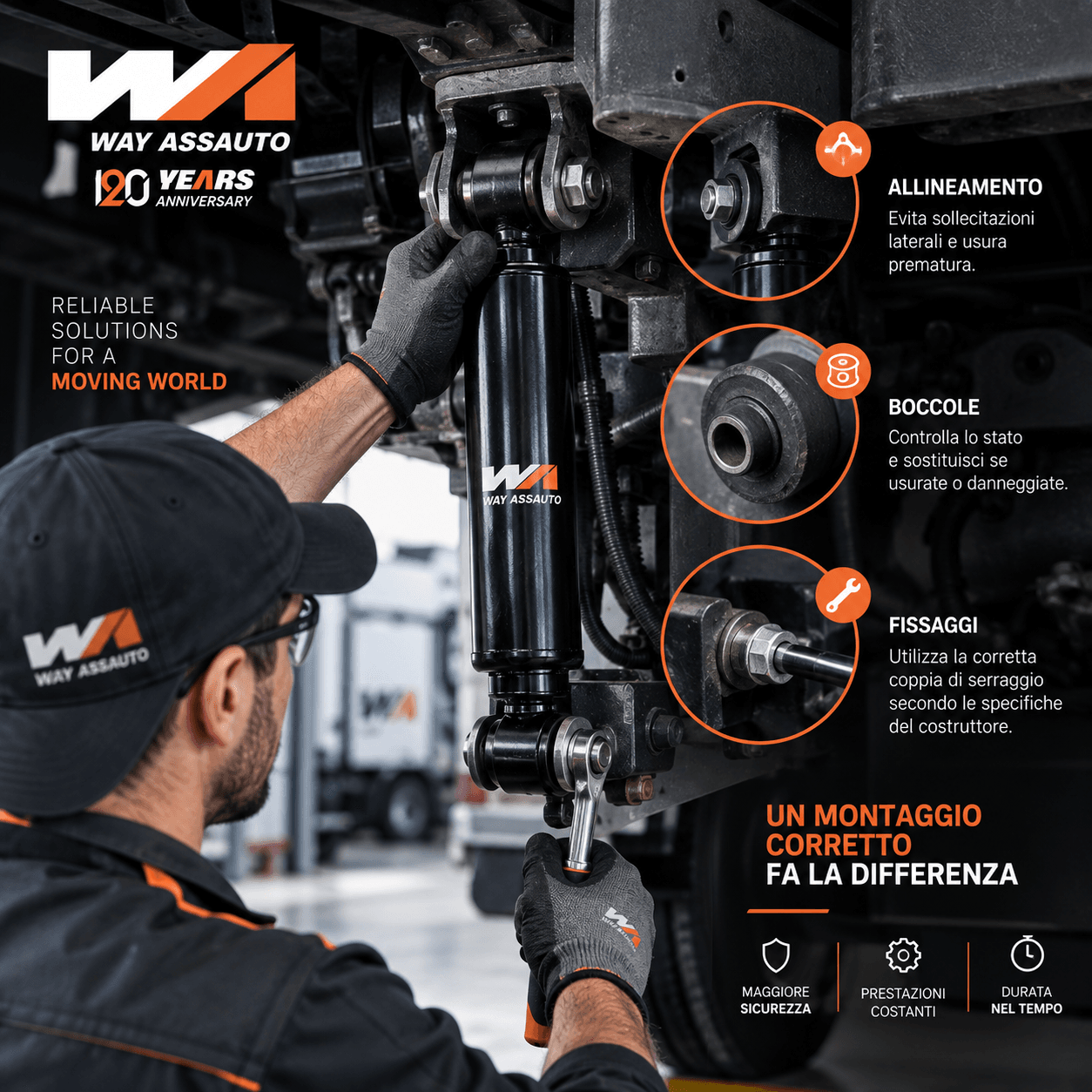 Errori di montaggio degli ammortizzatori truck Way Assauto