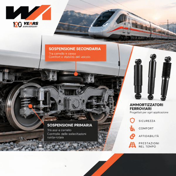 Sospensione primaria e secondaria ferroviaria Way Assauto
